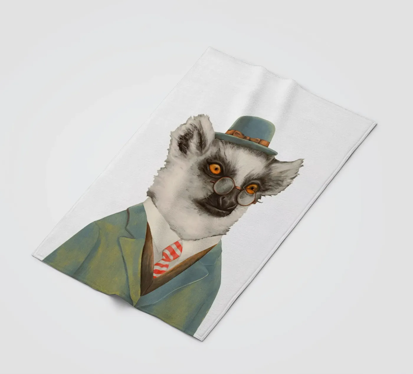 Lemur fleece blanket by Animal Crew
