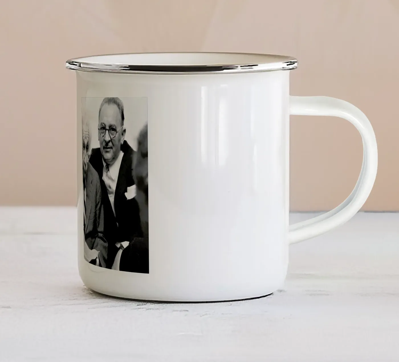 Albert Einstein enamel mug by Gallery Print and Art Limited