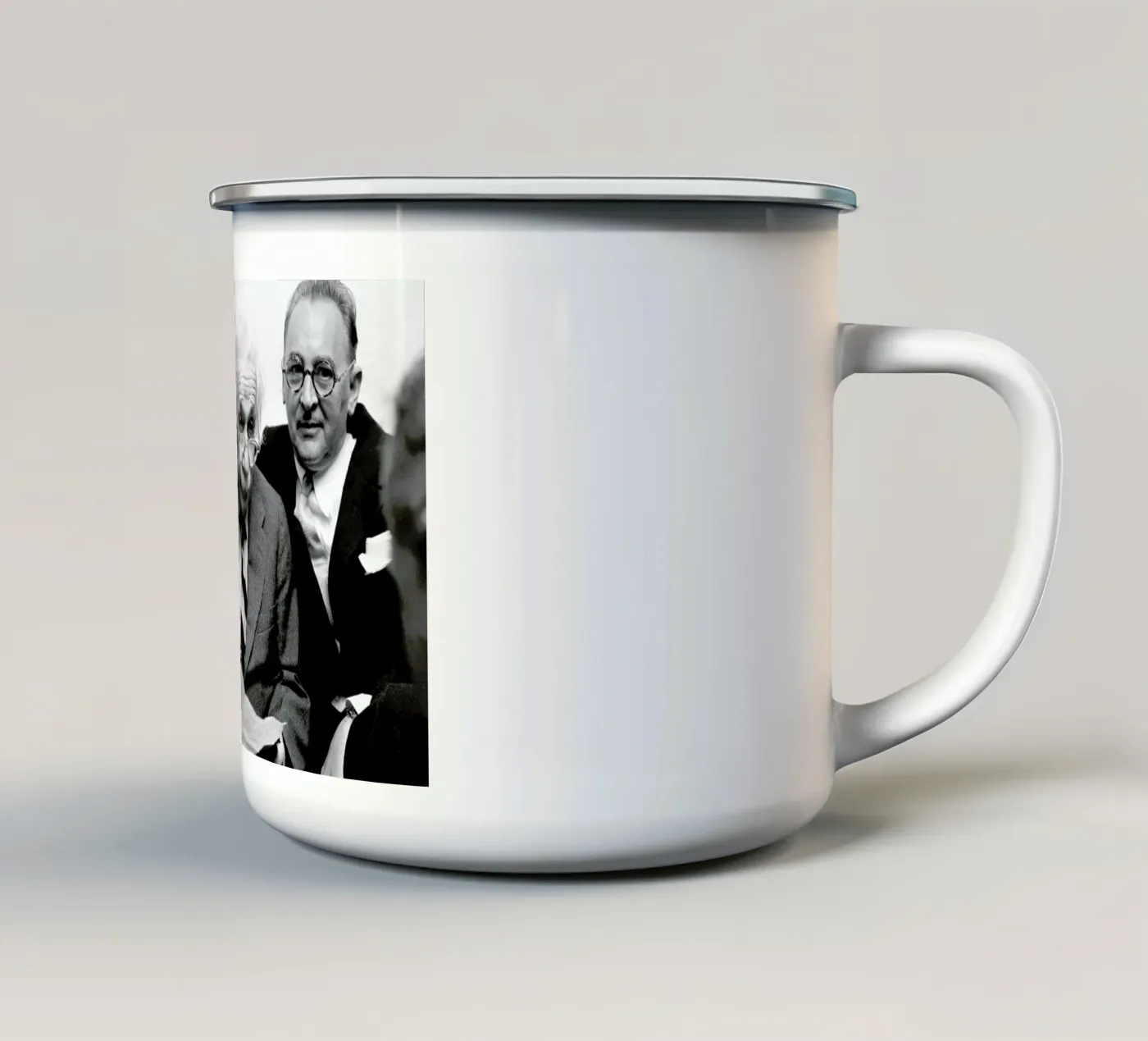 Albert Einstein enamel mug by Gallery Print and Art Limited