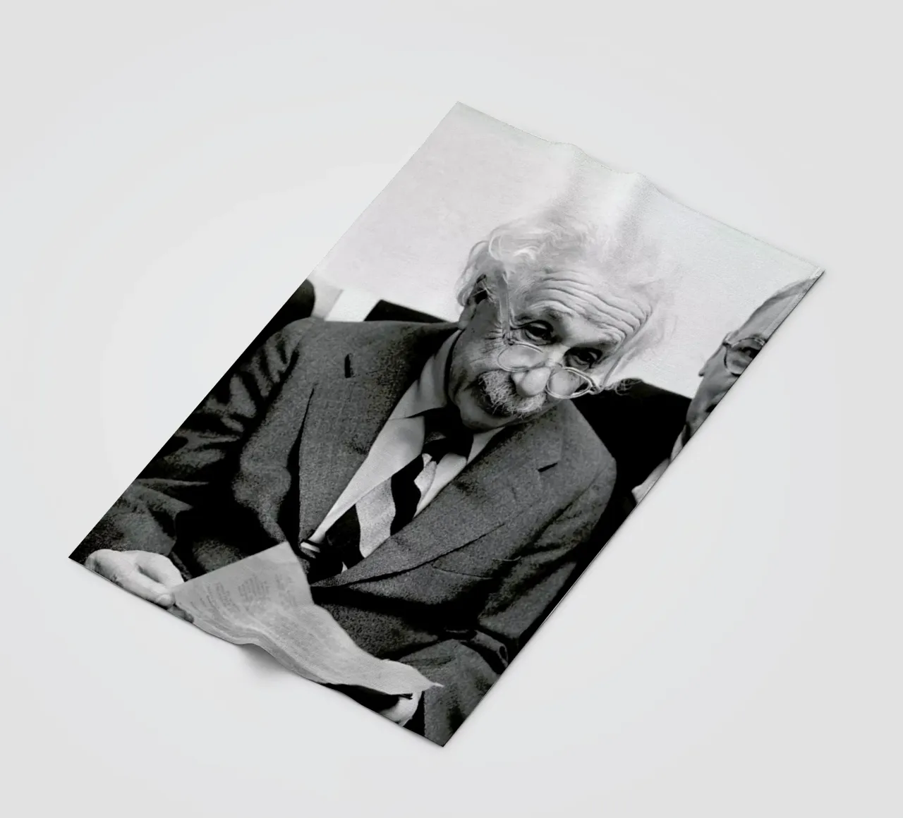 Albert Einstein coperta in pile da Gallery Print and Art Limited