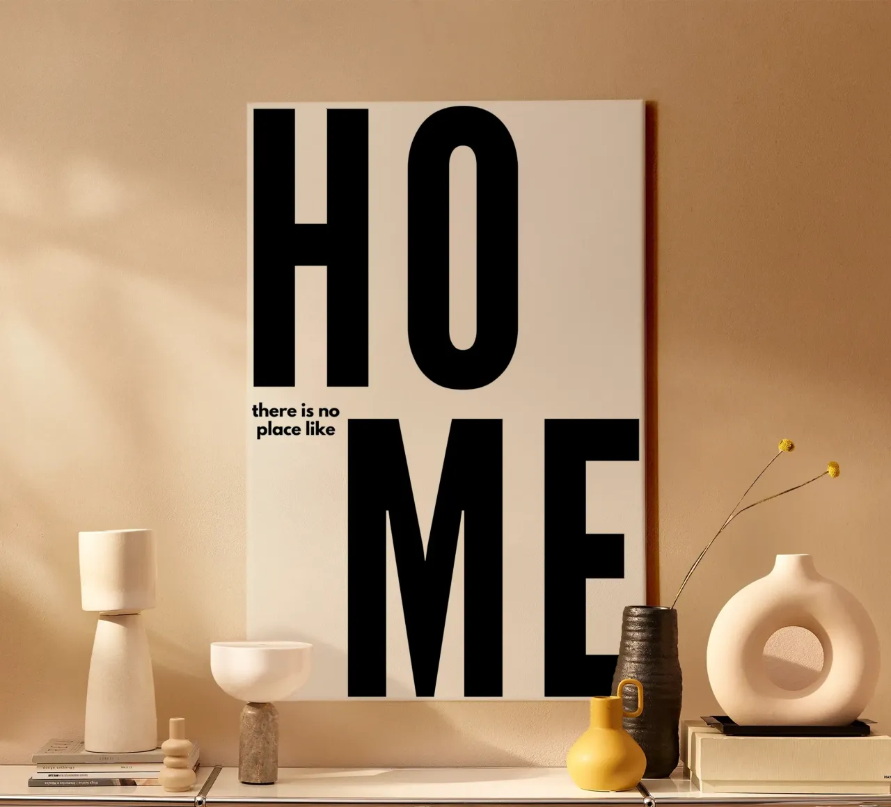 There is no place like Home tela con Cornice a cassetta da NORDLICHT DESIGNS