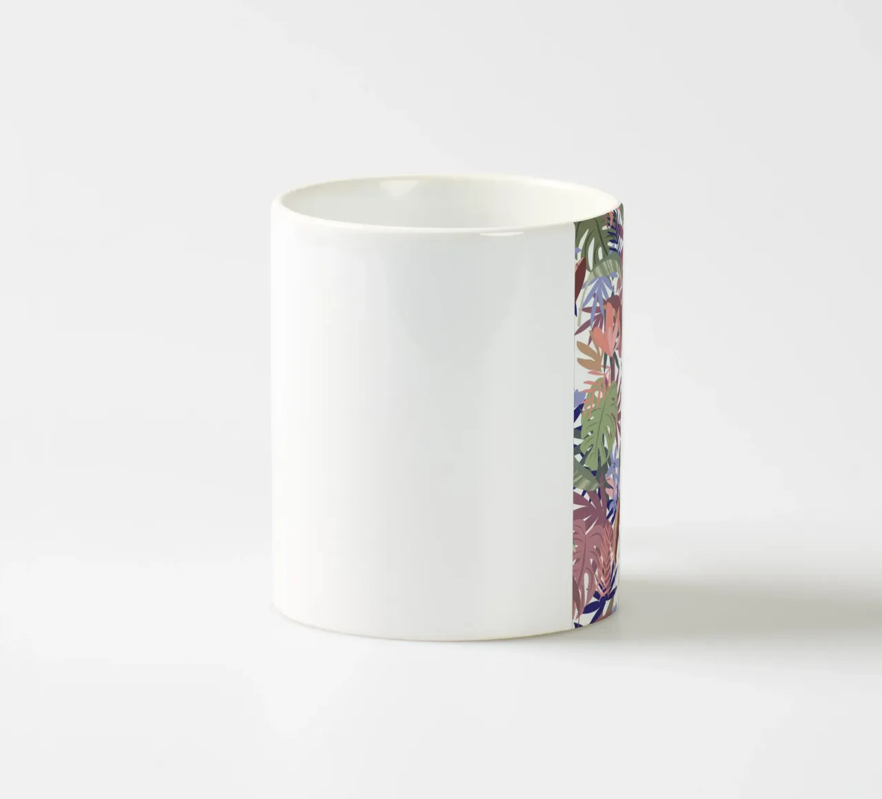 Motivo botanico floreale tropicale tazza in ceramica da Kim Hubball Studio