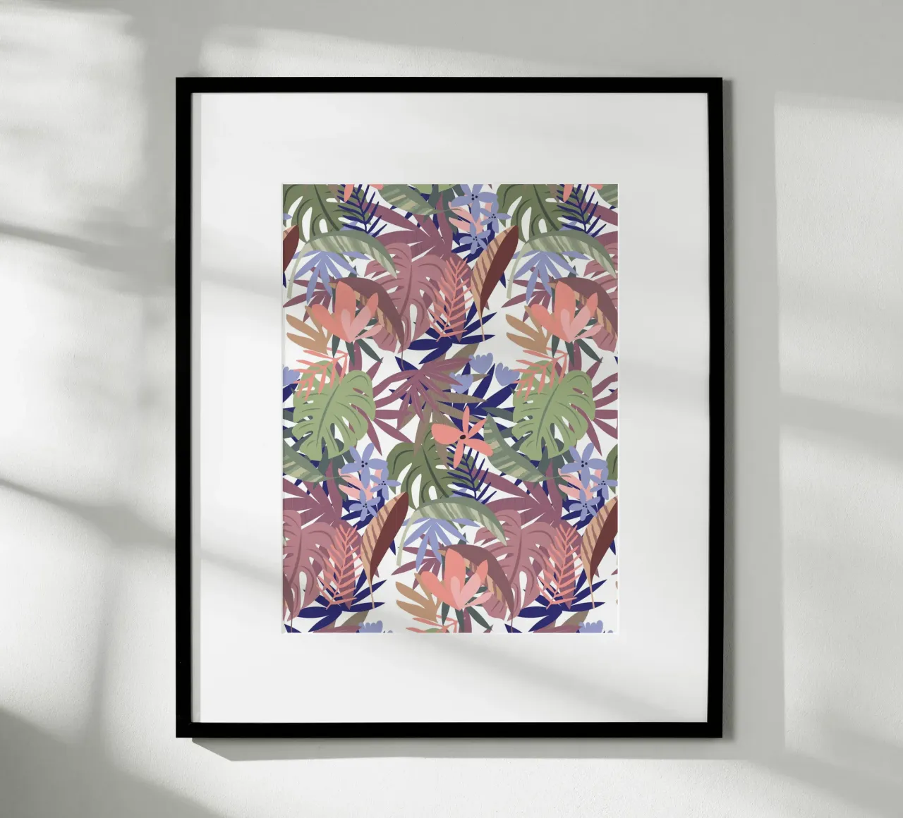 Tropisches florales botanisches Muster Hahnemühle von Kim Hubball Studio