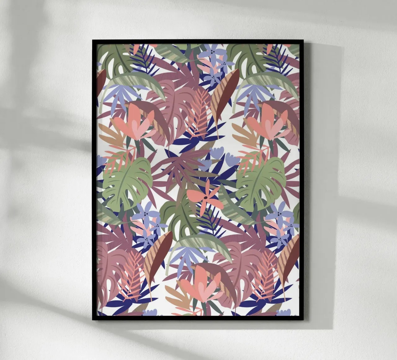 Tropisches florales botanisches Muster Hahnemühle von Kim Hubball Studio