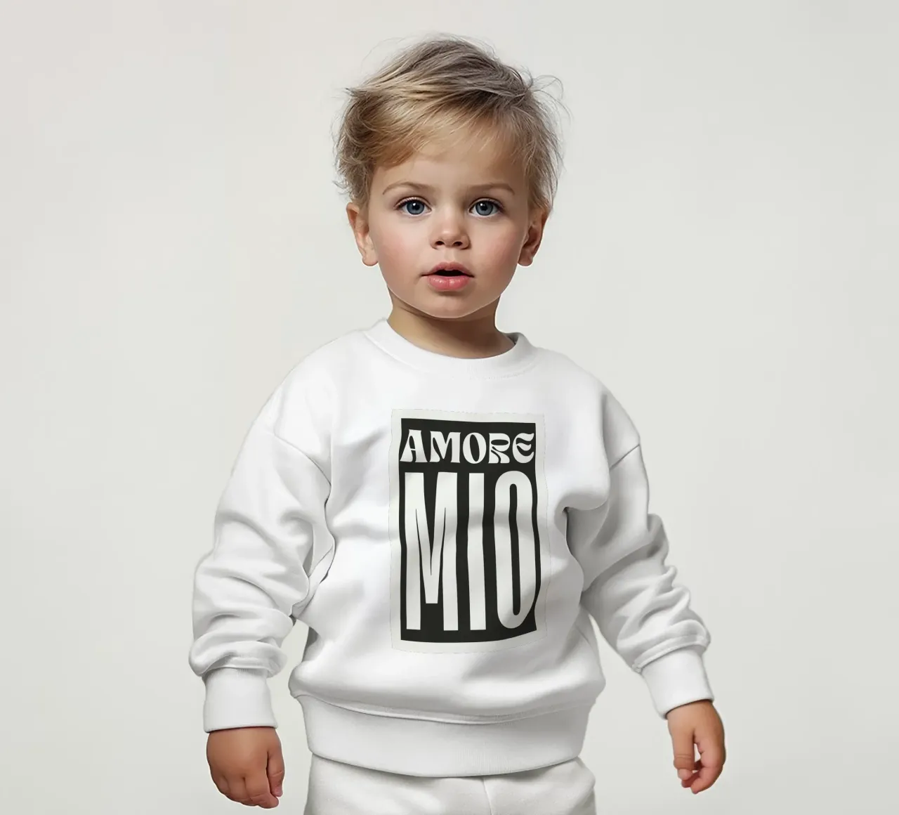 Amore Mio felpa neonato da NORDLICHT DESIGNS