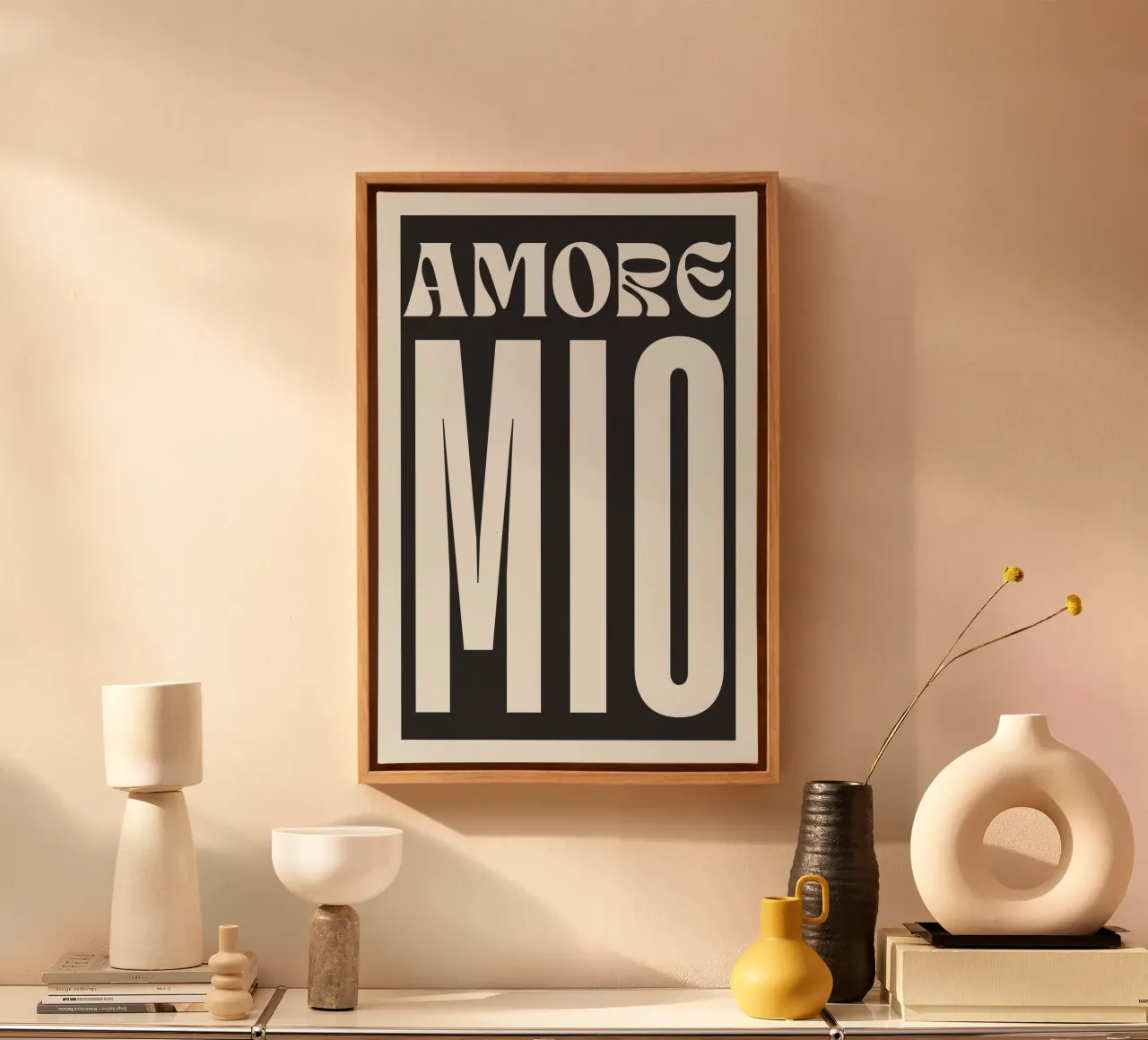 Amore Mio tela con Cornice a cassetta da NORDLICHT DESIGNS