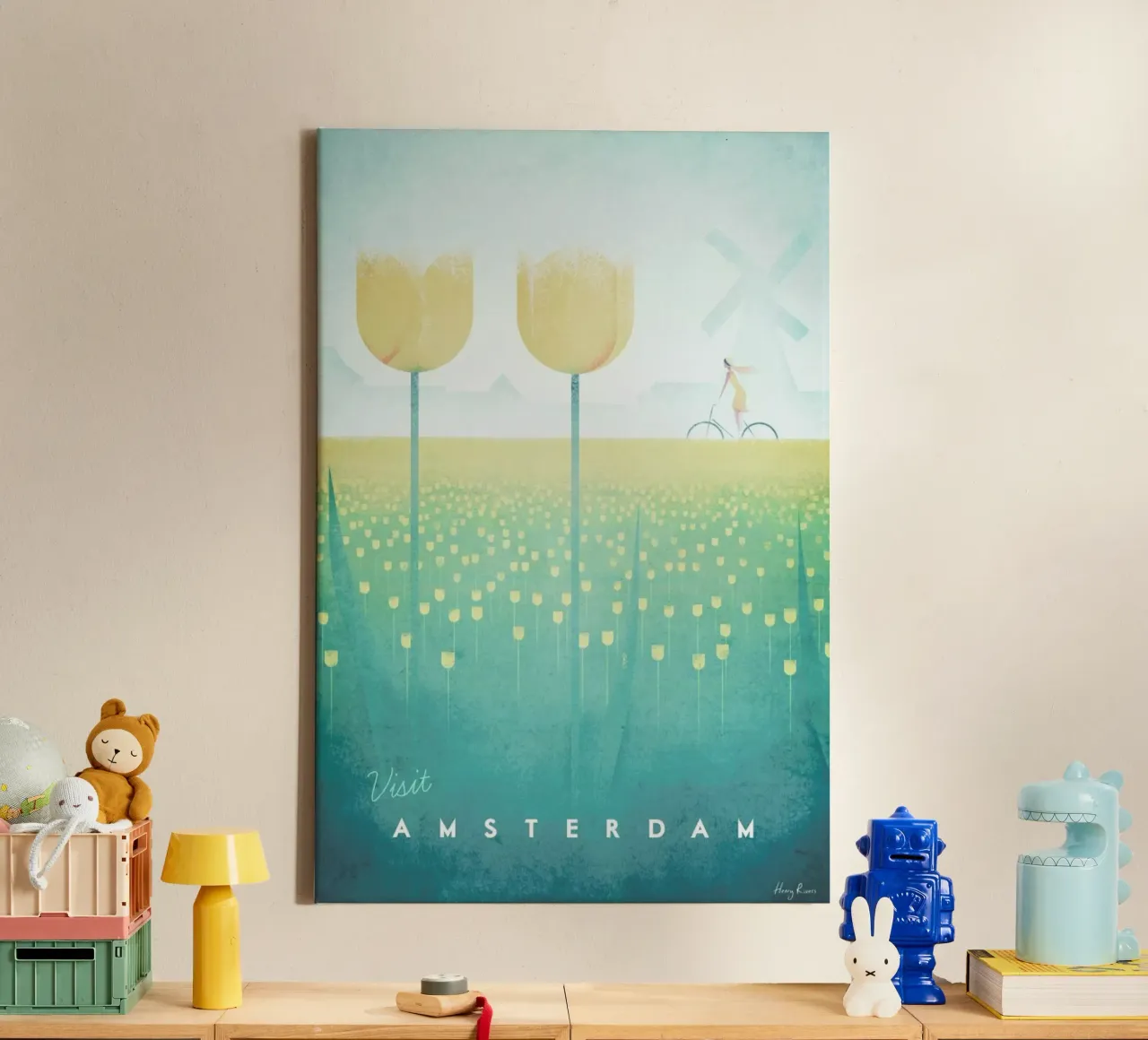 Amsterdam canvas by Henry Rivers