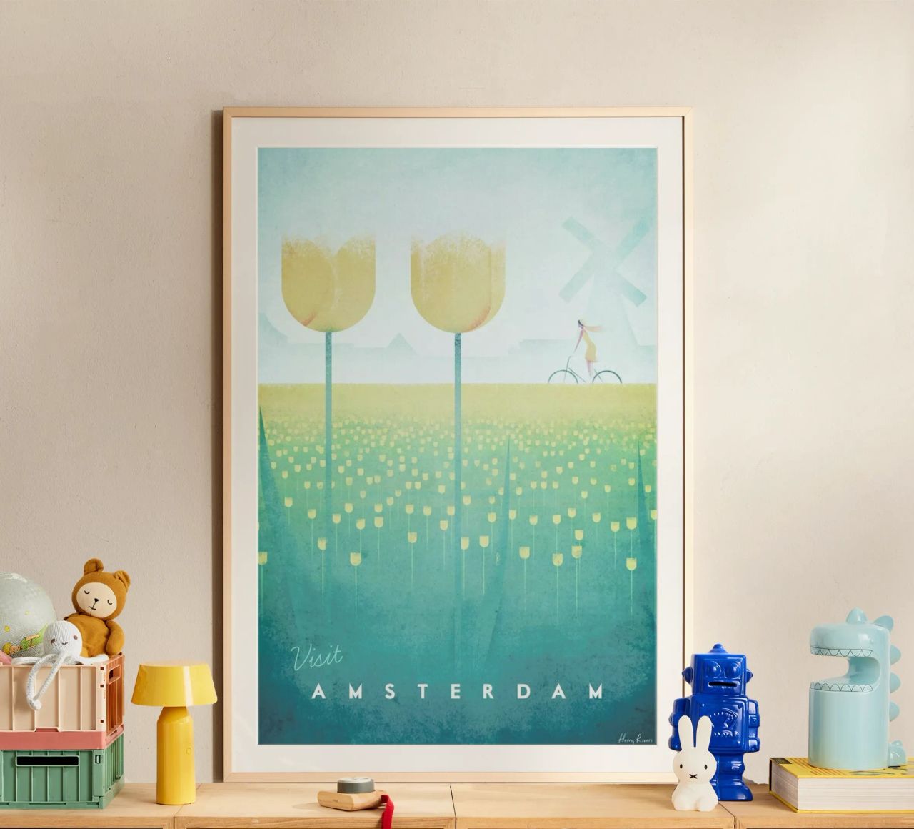 Amsterdam poster van Henry Rivers