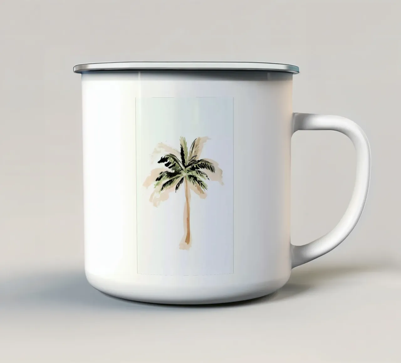 Palm Tree 3 tazza in smalto da Farina Kuklinski