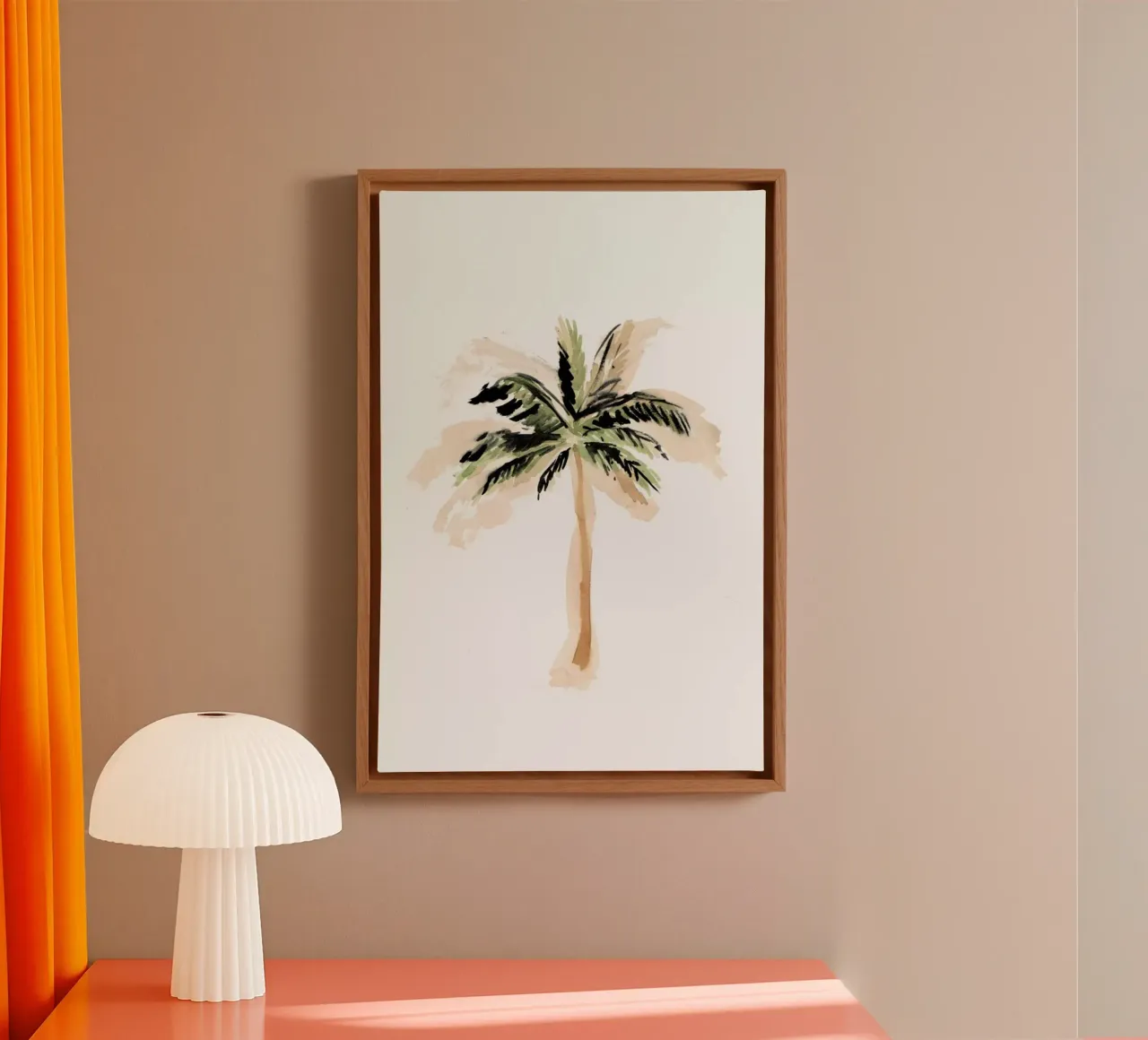 Palm Tree 3 tela con Cornice a cassetta da Farina Kuklinski