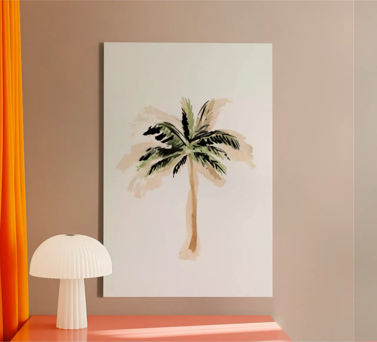 Palm Tree 3 tela con Cornice a cassetta da Farina Kuklinski