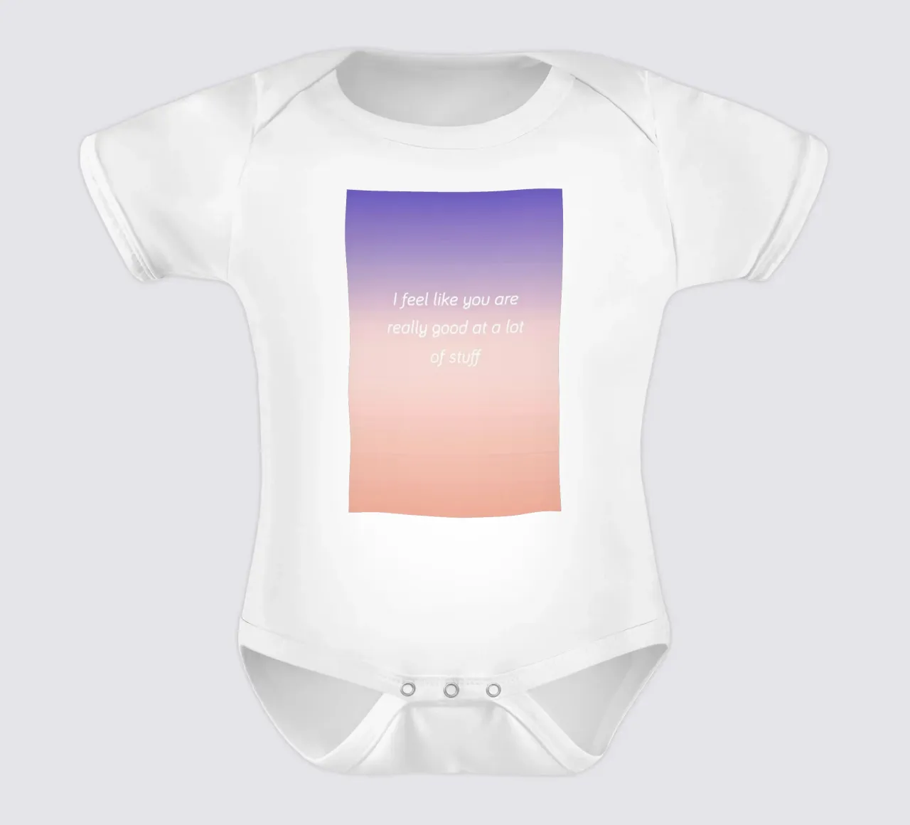 Good At Stuff body neonato maniche corte da Oh Darling