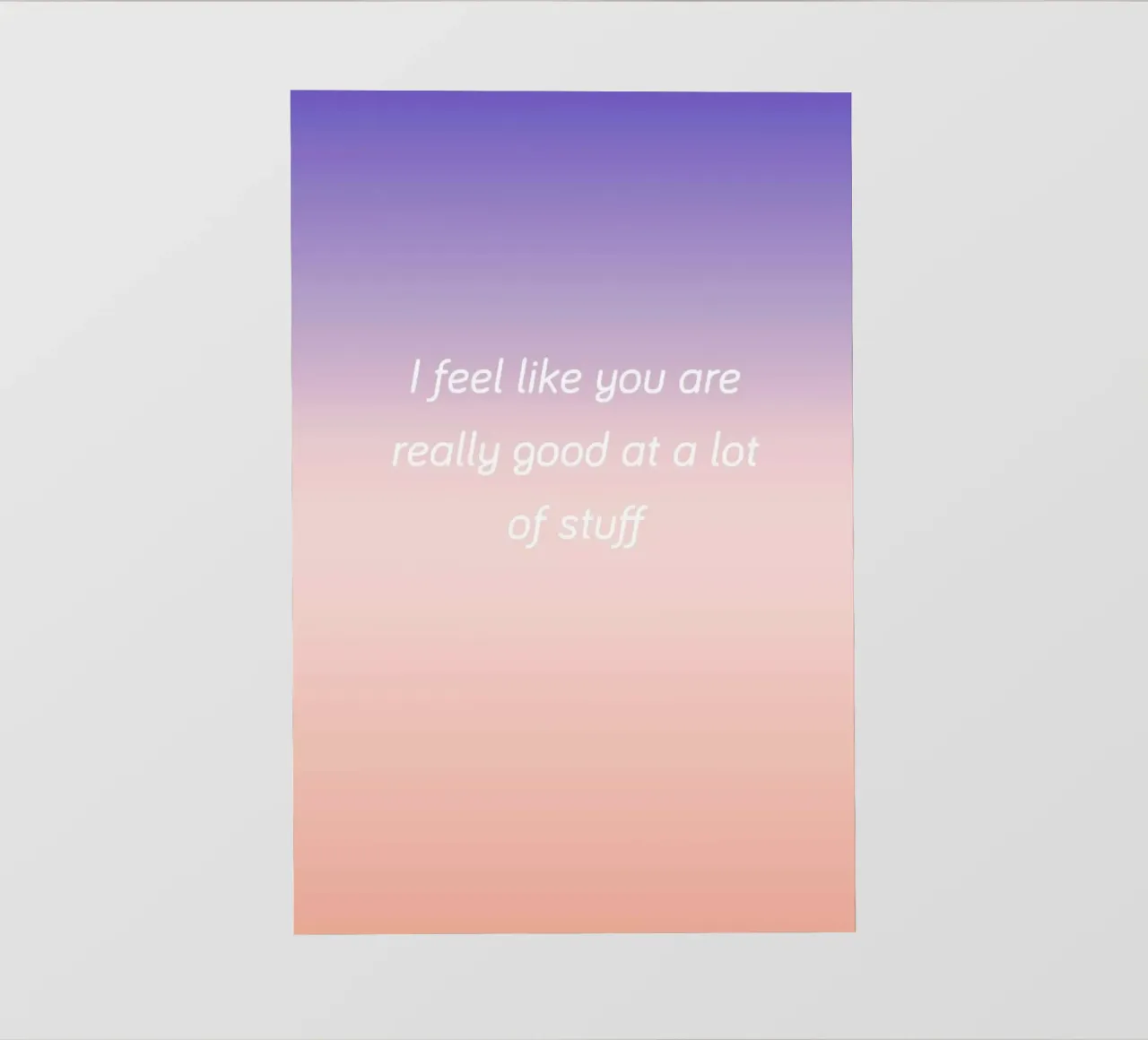 Good At Stuff telo in pvc da Oh Darling