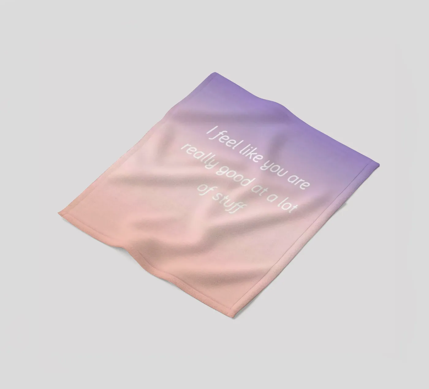 Good At Stuff fleece blanket by Oh Darling