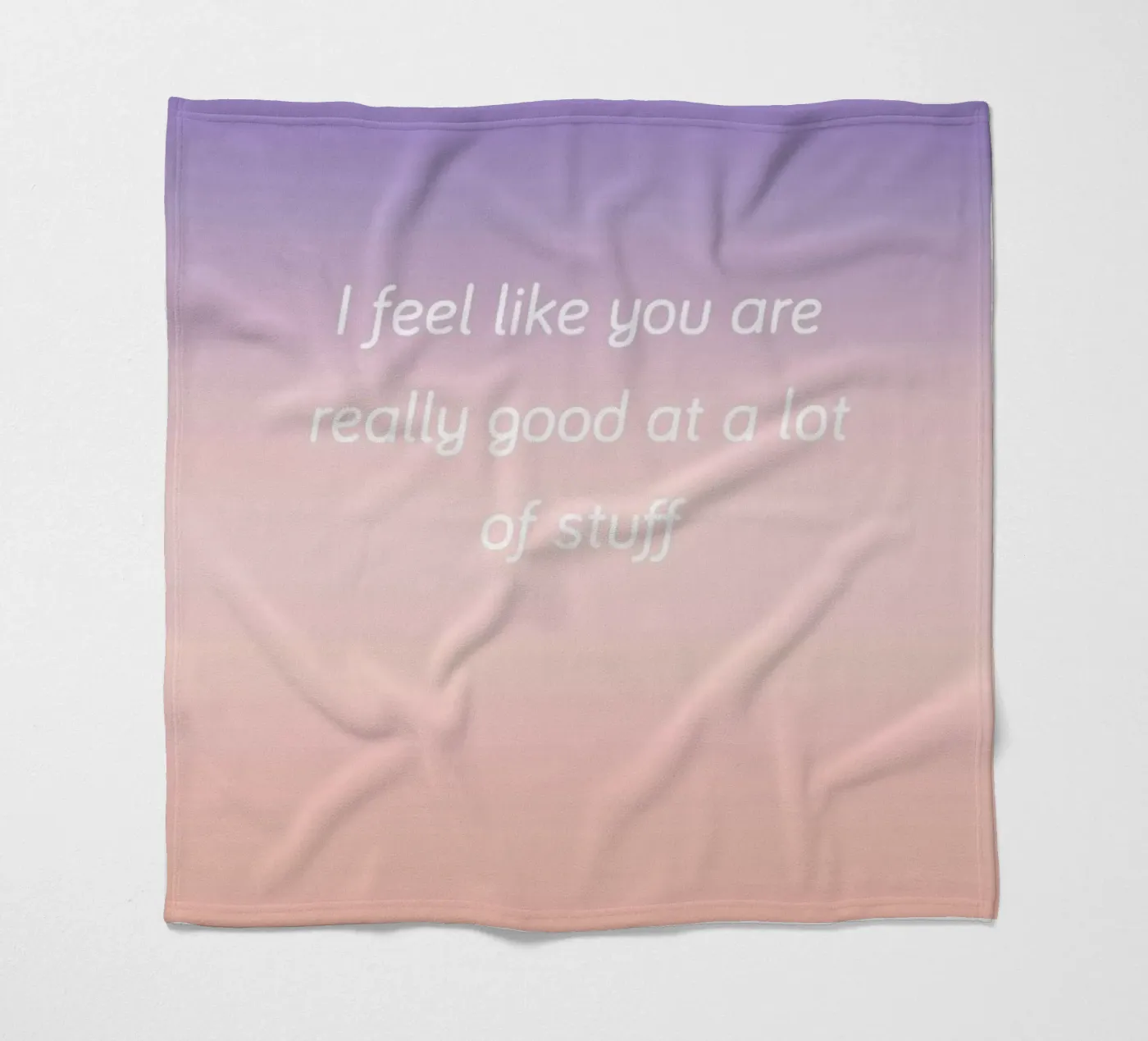Good At Stuff fleece blanket by Oh Darling