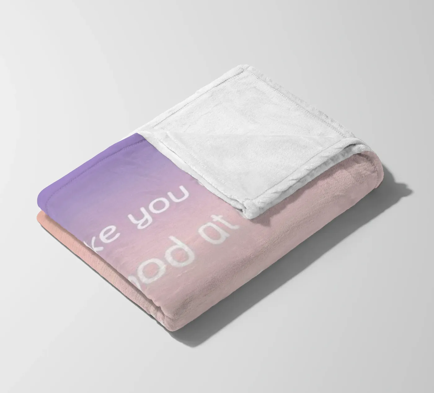 Good At Stuff fleece blanket by Oh Darling