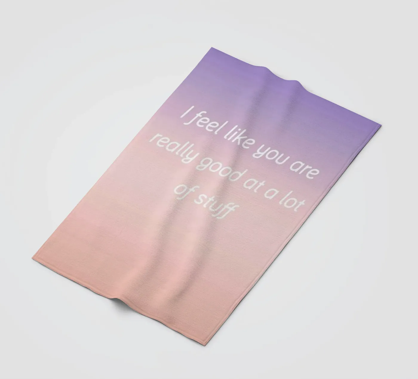 Good At Stuff fleece blanket by Oh Darling