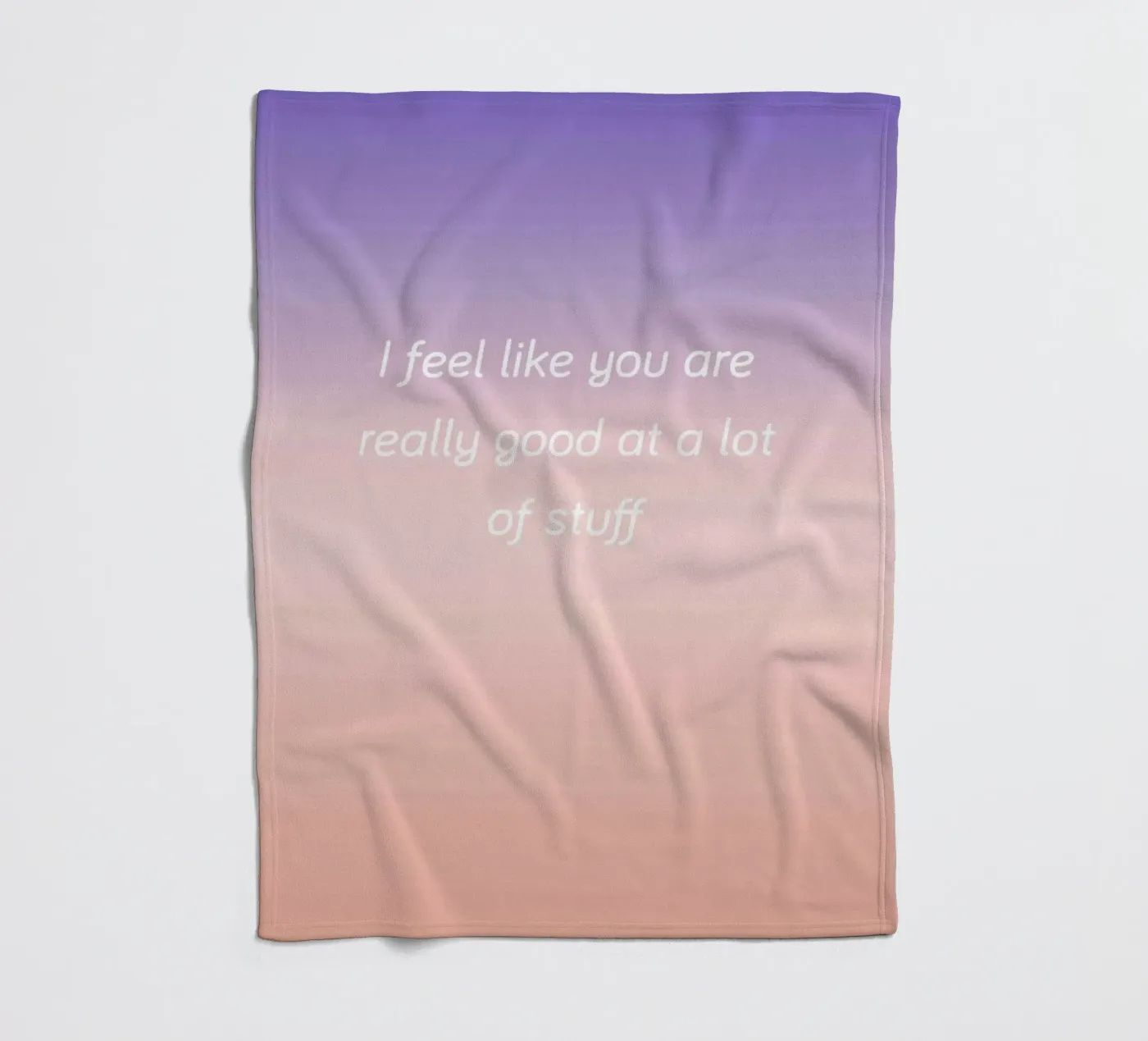 Good At Stuff fleece blanket by Oh Darling