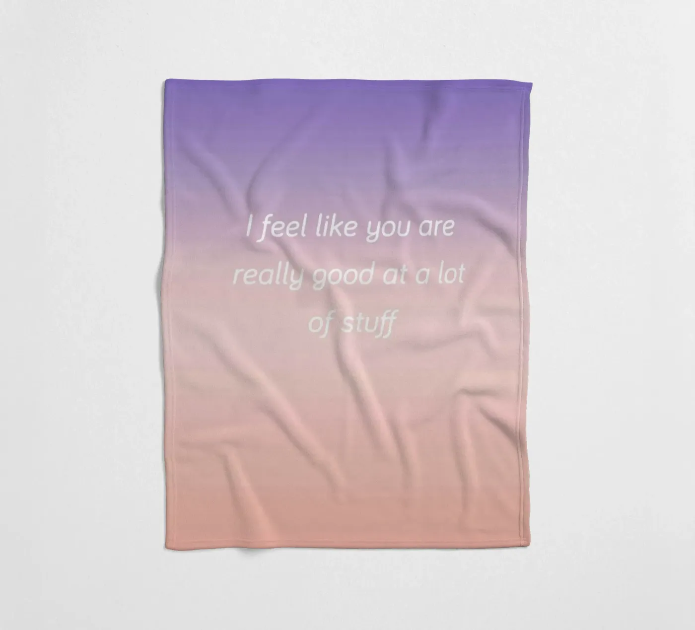 Good At Stuff fleece blanket by Oh Darling