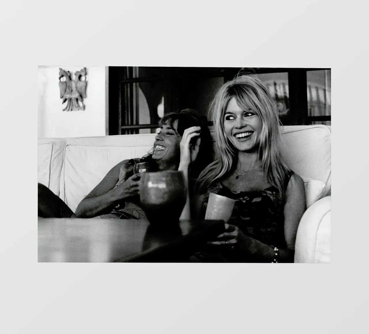 Brigitte Bardot Smiling pellicola backlit da Gallery Print and Art Limited