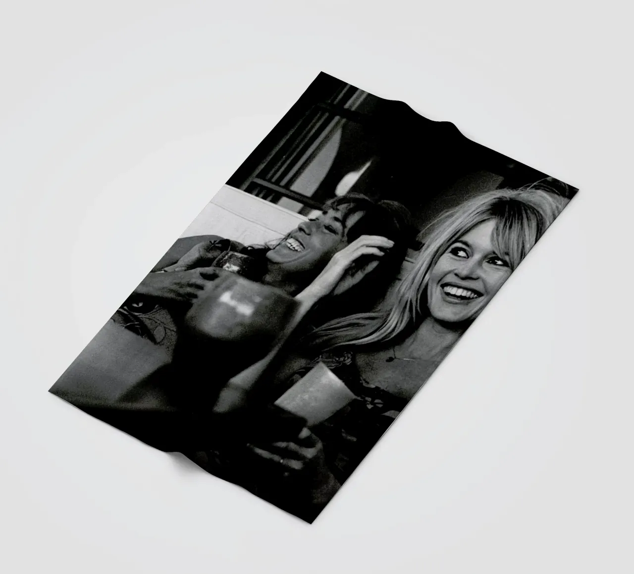 Brigitte Bardot Smiling coperta in pile da Gallery Print and Art Limited