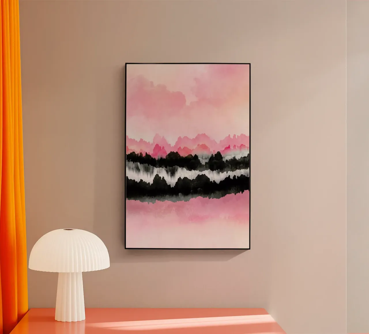Pink Mountains plexiglass da Elisabeth Fredriksson