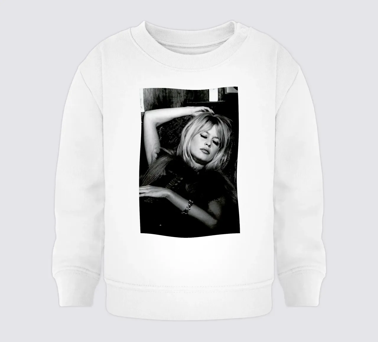 Brigitte Bardot 2 felpa neonato da Gallery Print and Art Limited