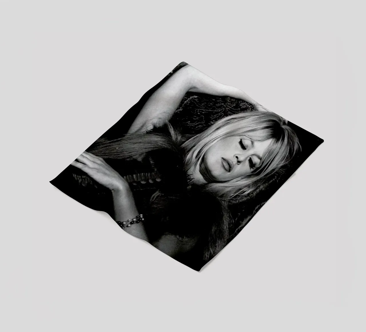 Brigitte Bardot 2 fleece blanket by Gallery Print and Art Limited