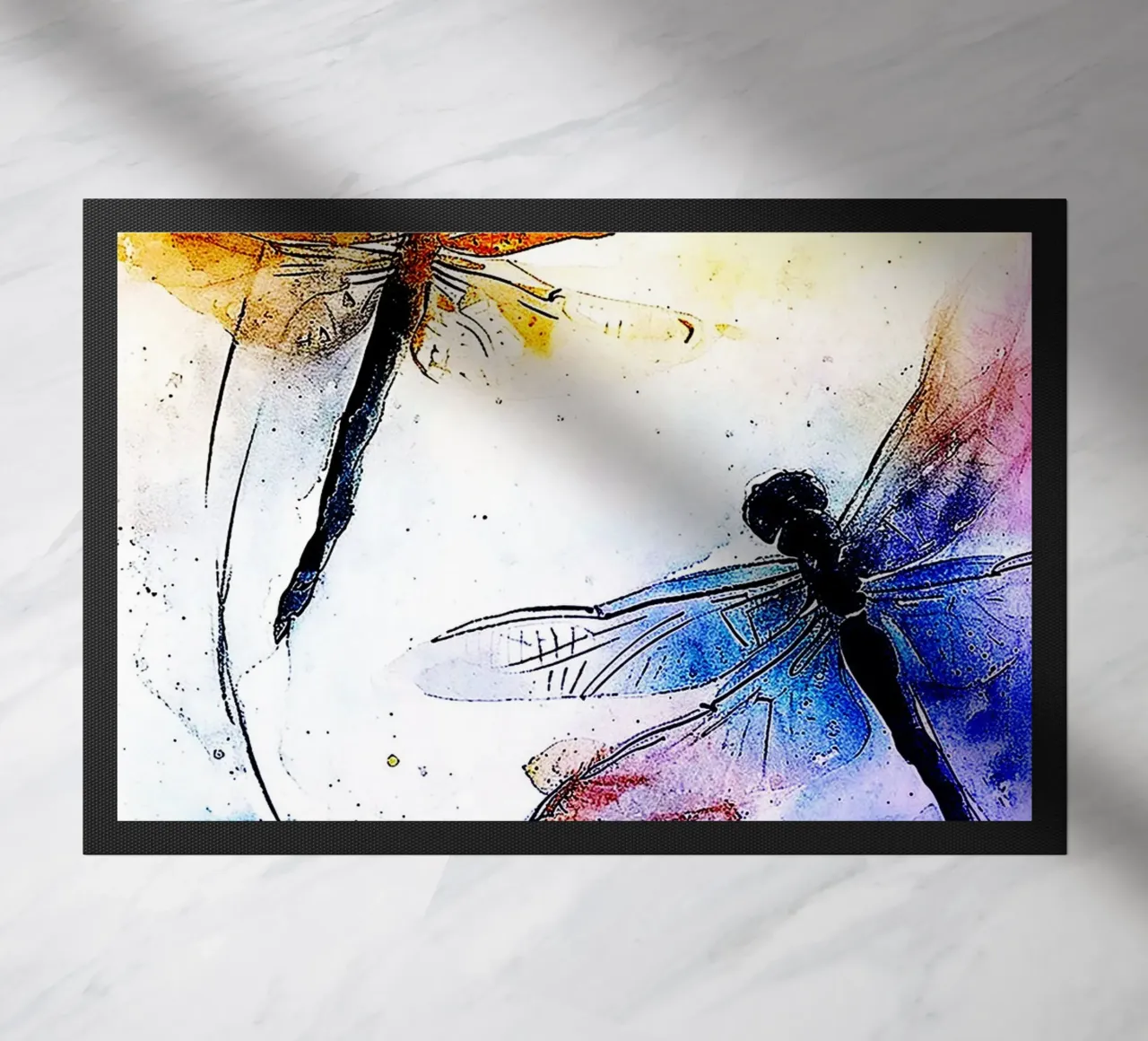 Libellula acquerellata zerbino da kaiyaraiya