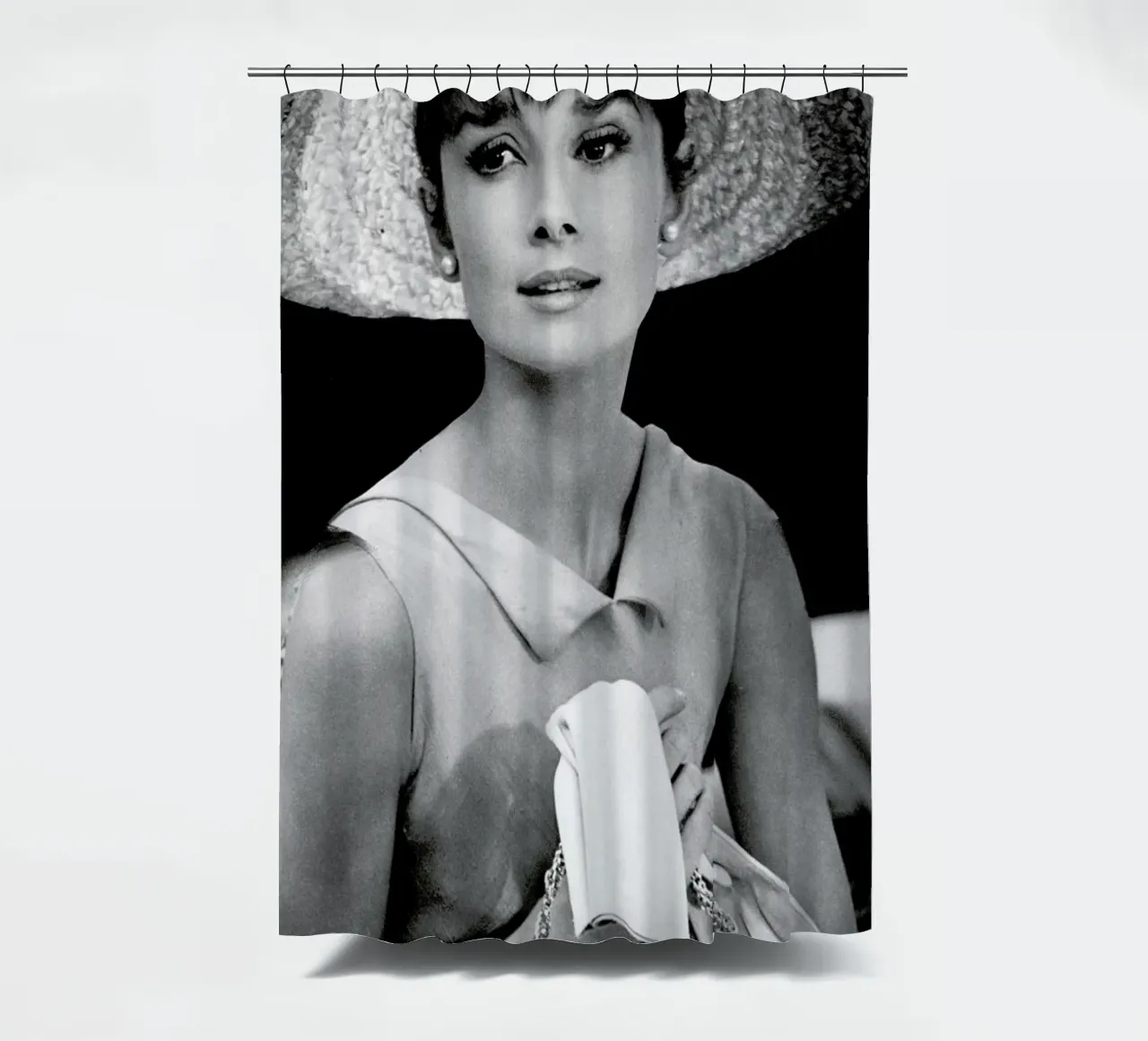 Audrey Hepburn 4 shower curtain by Gallery Print and Art Limited