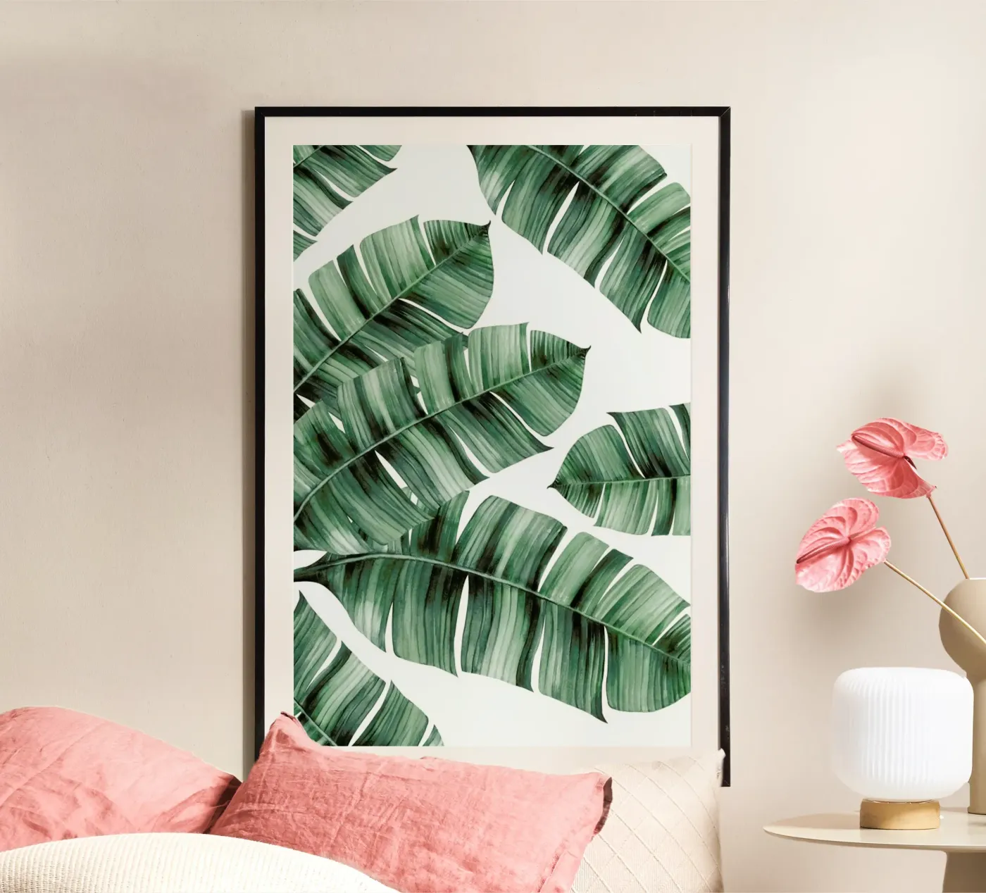Tropical No. 8 poster avec cadre en aluminium de typealive