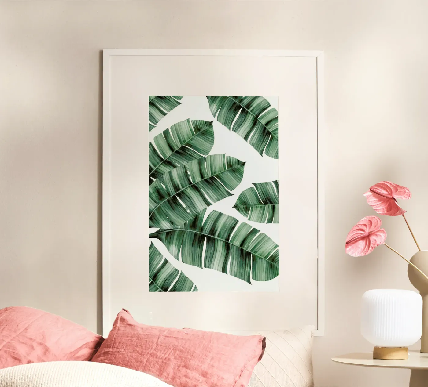 Tropical No. 8 poster avec cadre en aluminium de typealive