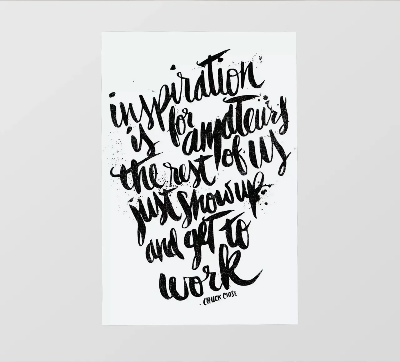 inspiration is for amateurs pellicola backlit da Matthew Taylor Wilson