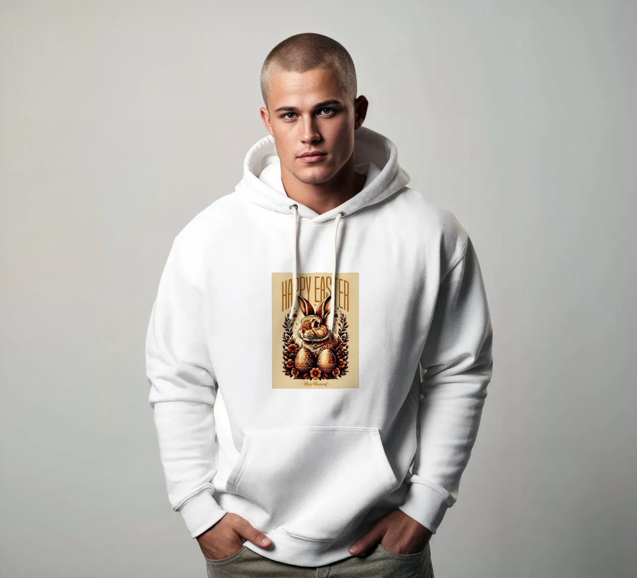 Happy Easter Hope Renewed hoodie by RETRO VINTAGE EDITION