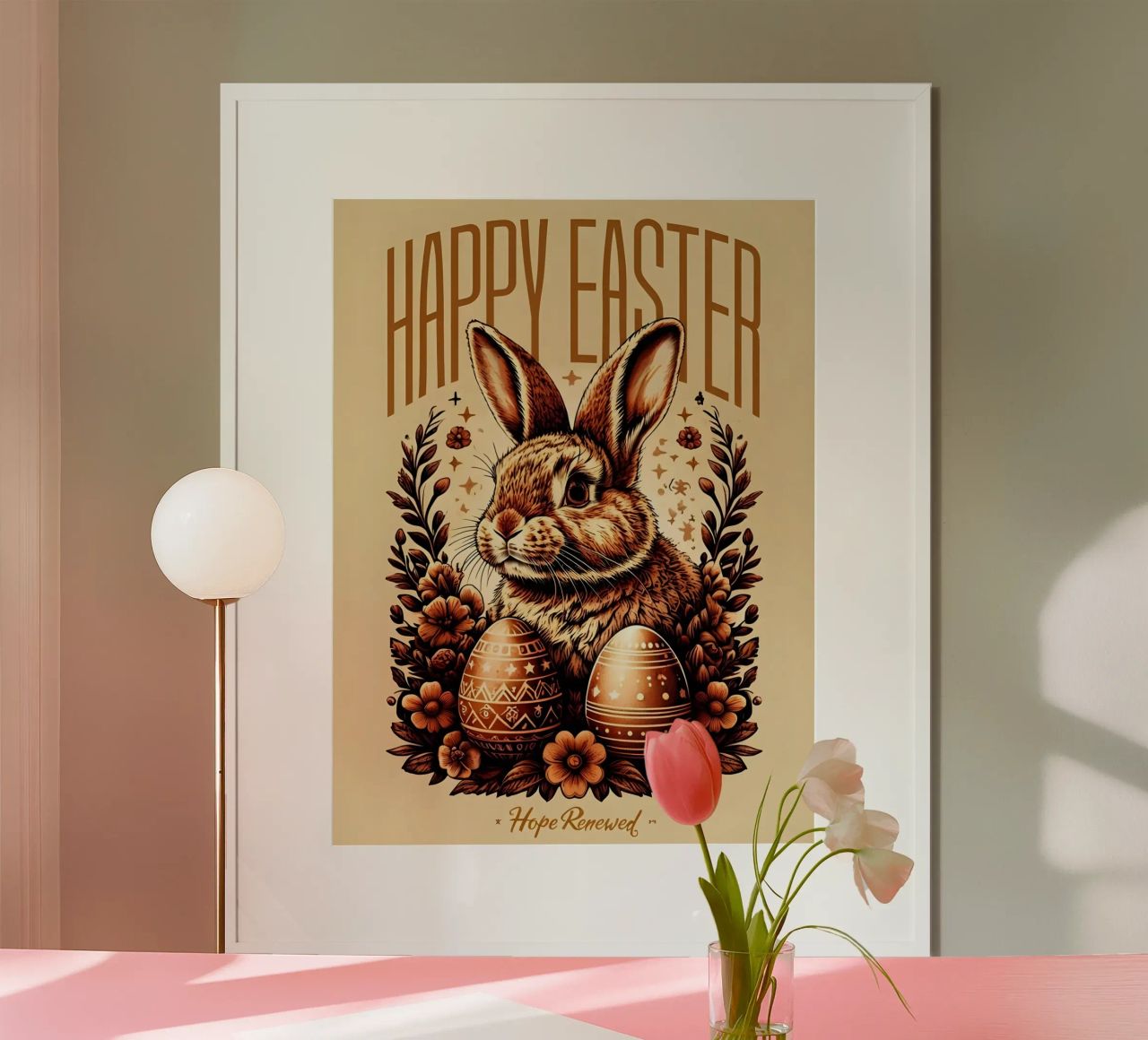 Happy Easter Hope Renewed poster by RETRO VINTAGE EDITION