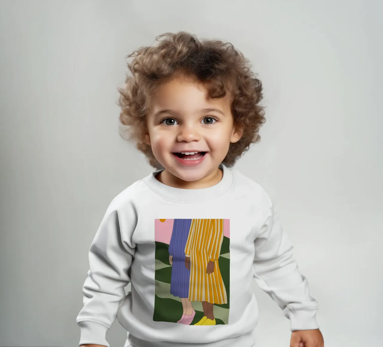 Vestidos de rayas sudadera de bebé de Emery Kate