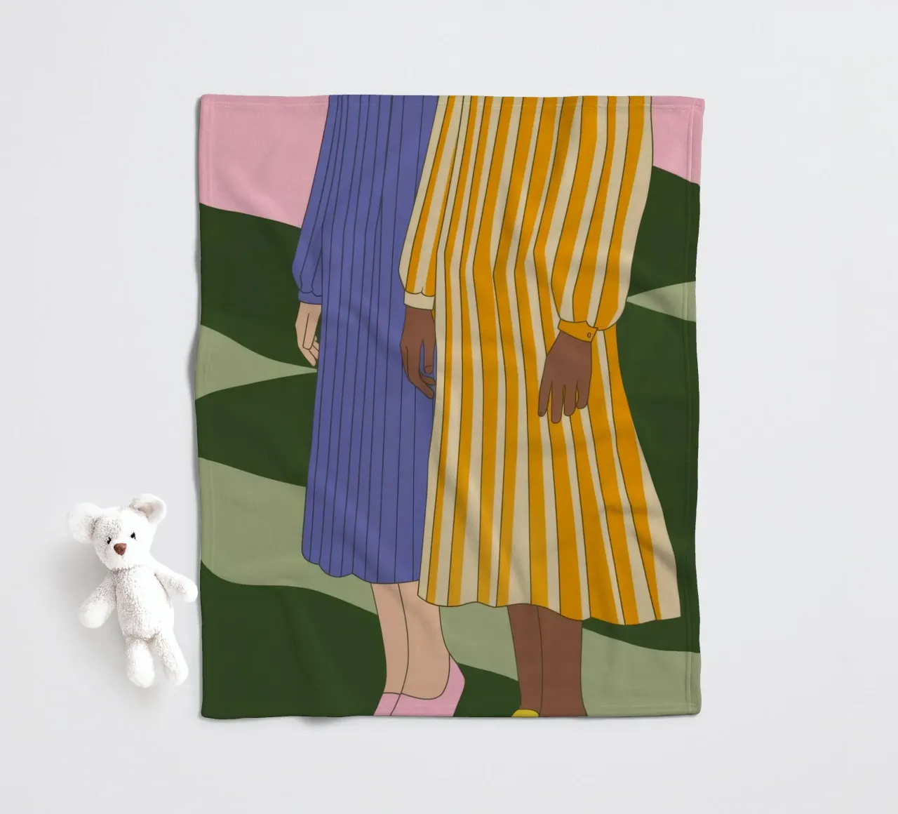 Abiti a righe coperta in pile da Emery Kate