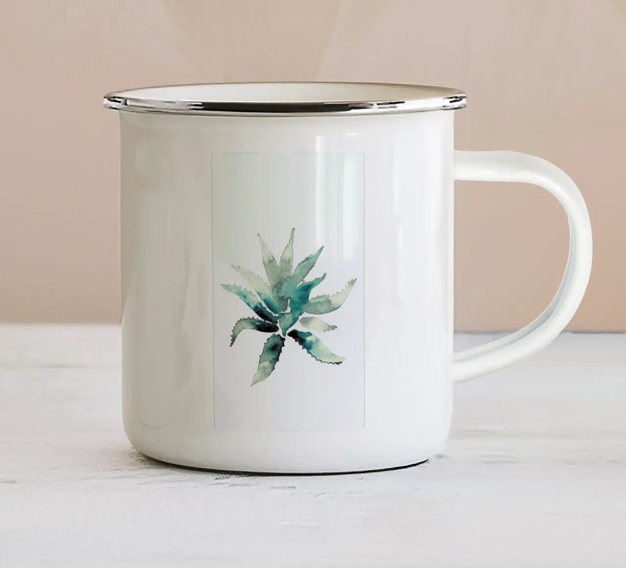 Agave tazza in smalto da Farina Kuklinski