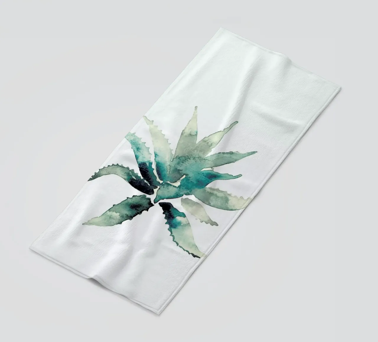 Agave beach towel by Farina Kuklinski