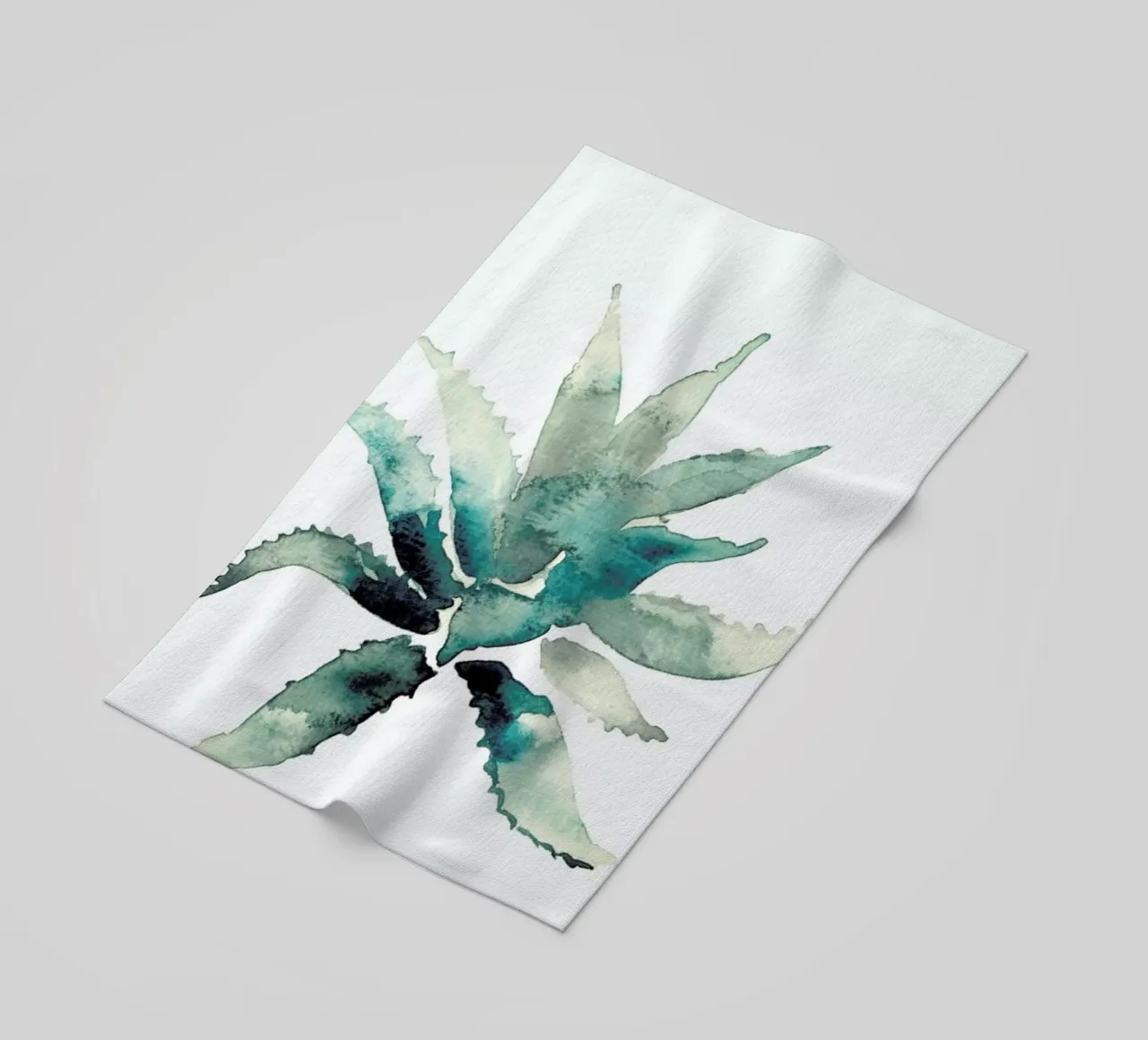 Agave beach towel by Farina Kuklinski