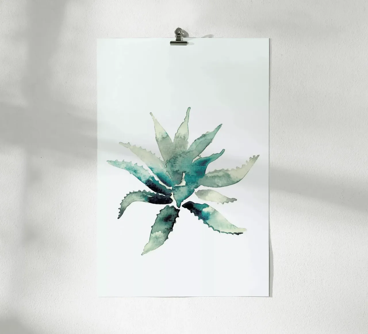 Agave poster con telaio in alluminio da Farina Kuklinski