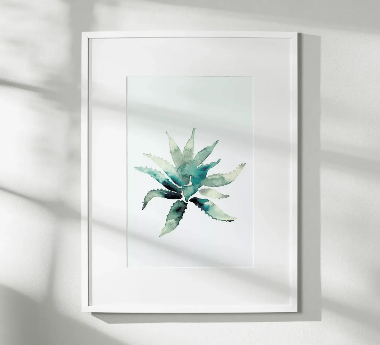 Agave poster con telaio in alluminio da Farina Kuklinski