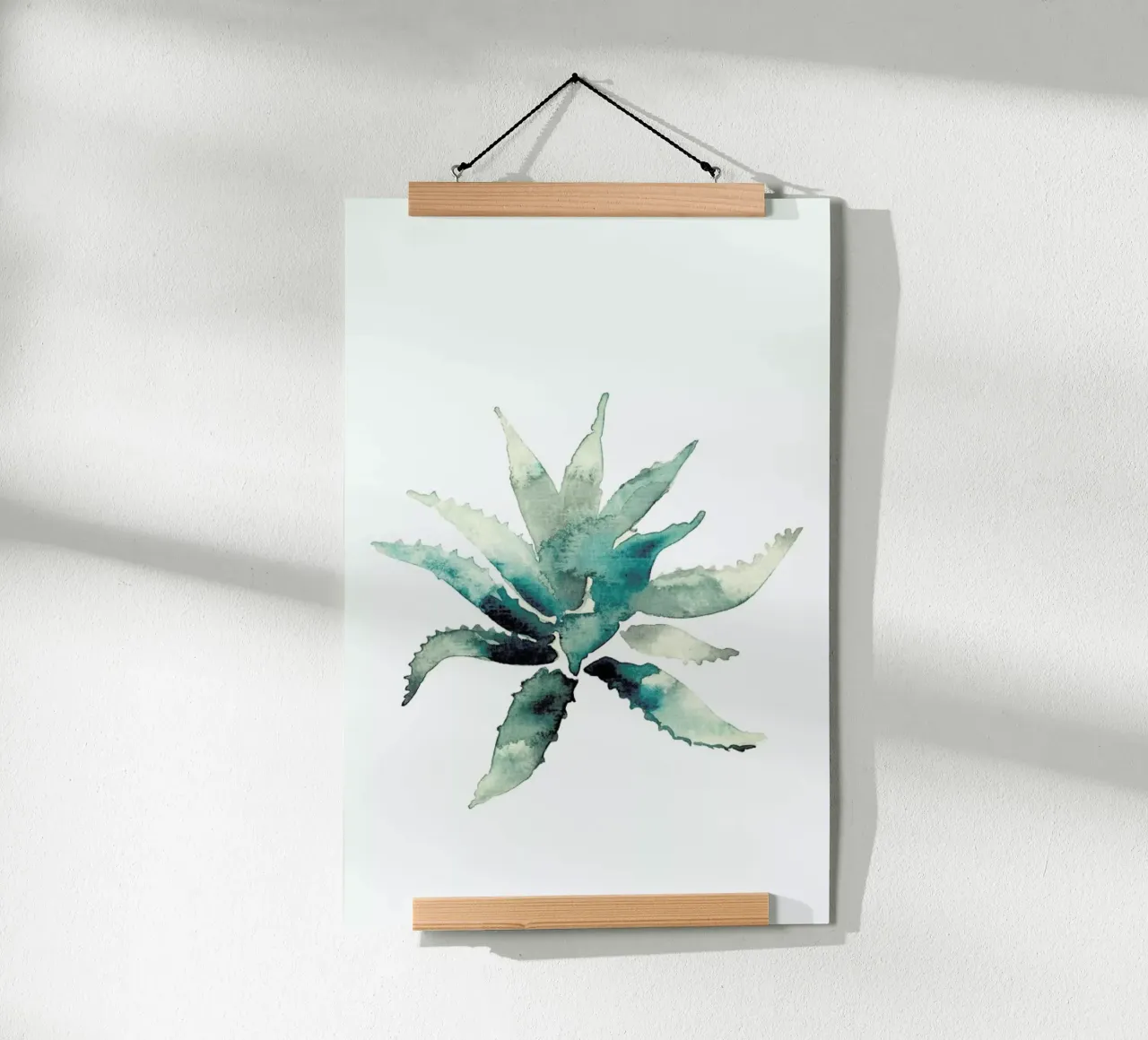 Agave poster con telaio in alluminio da Farina Kuklinski