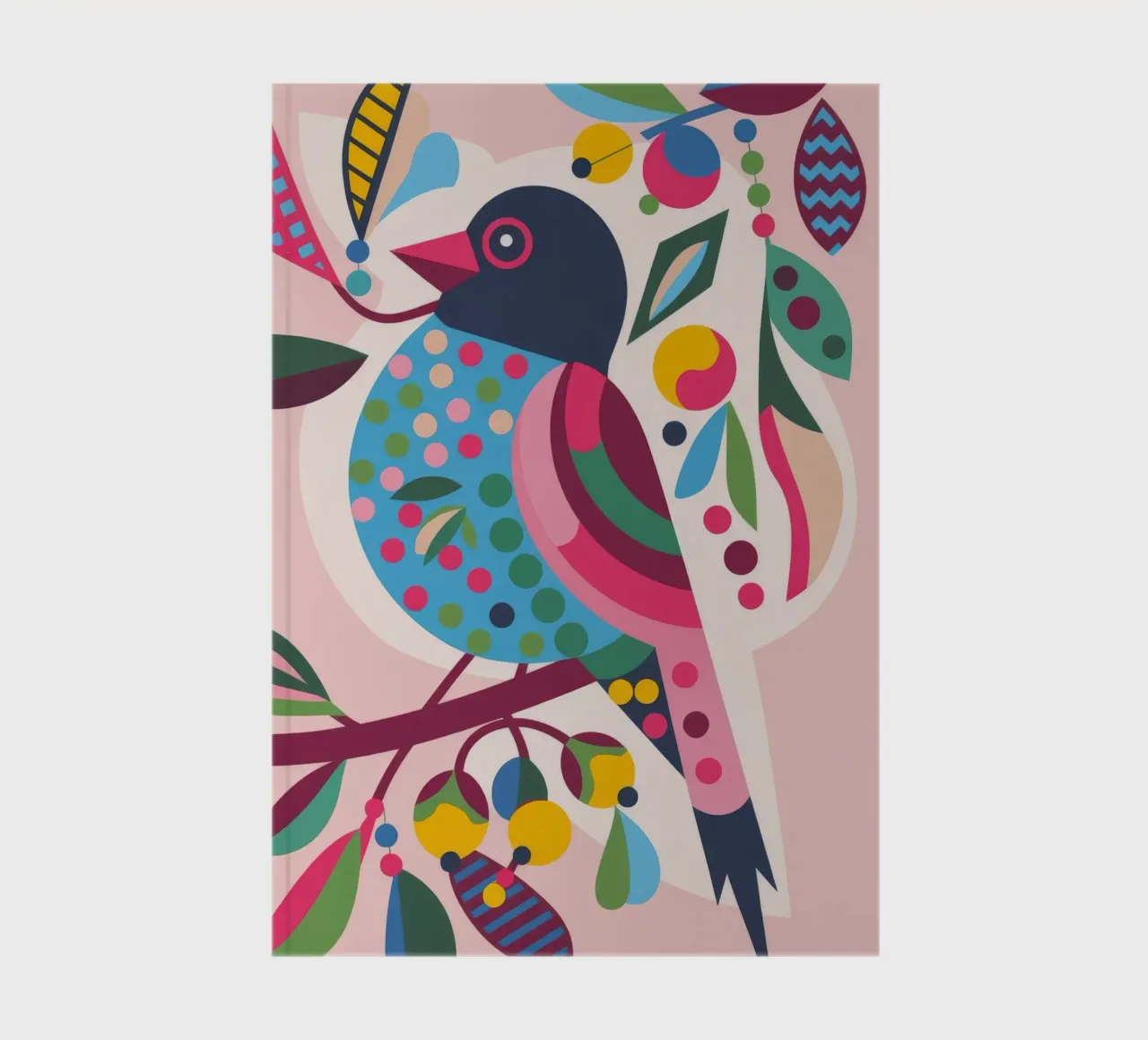 Colorful Bird notebook by Emery Kate