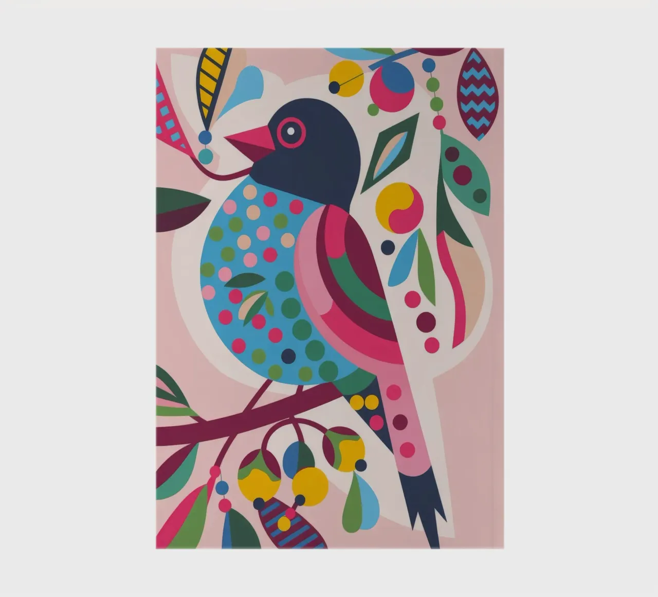 Colorful Bird notebook by Emery Kate