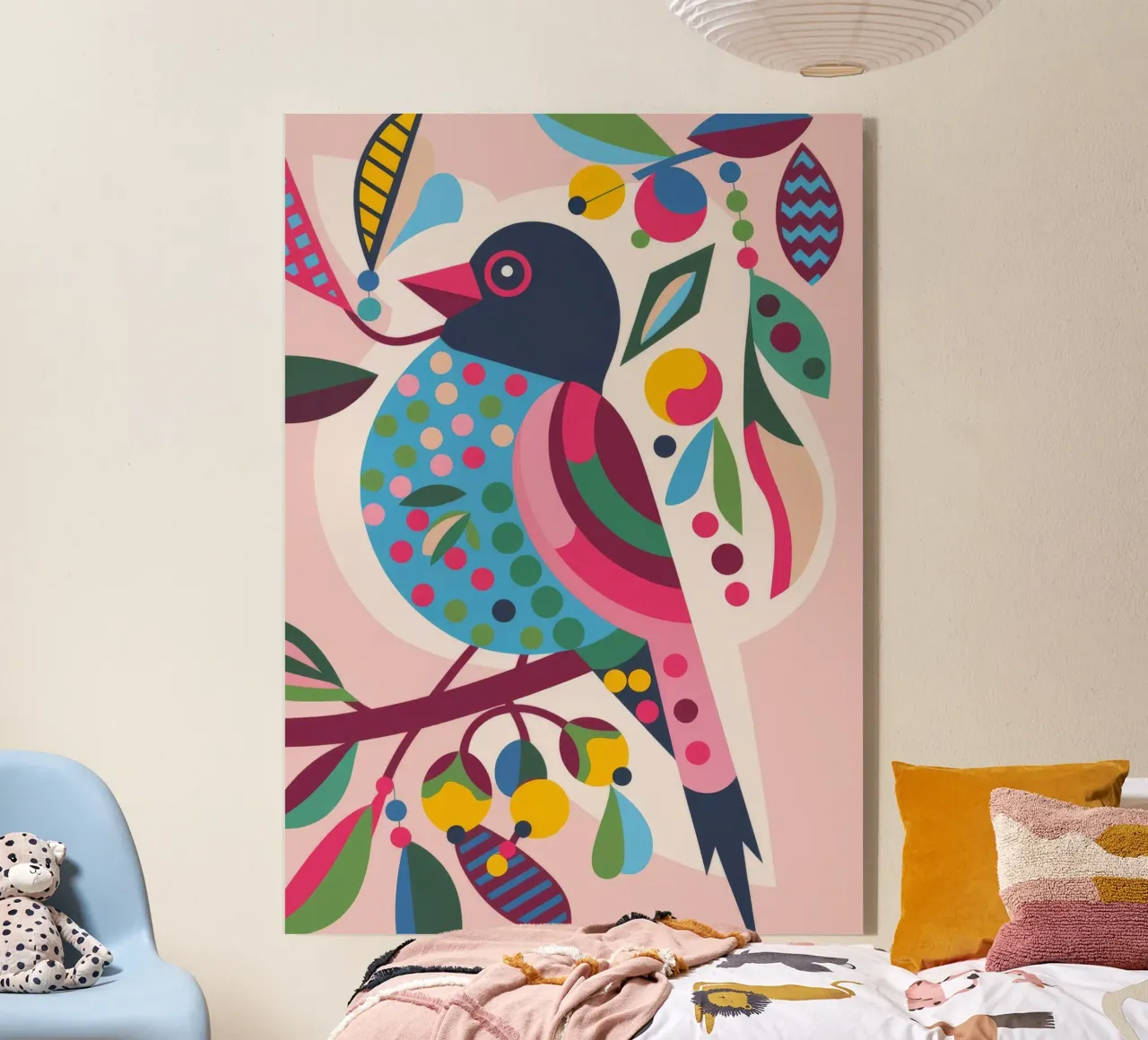 Uccello colorato plexiglass da Emery Kate