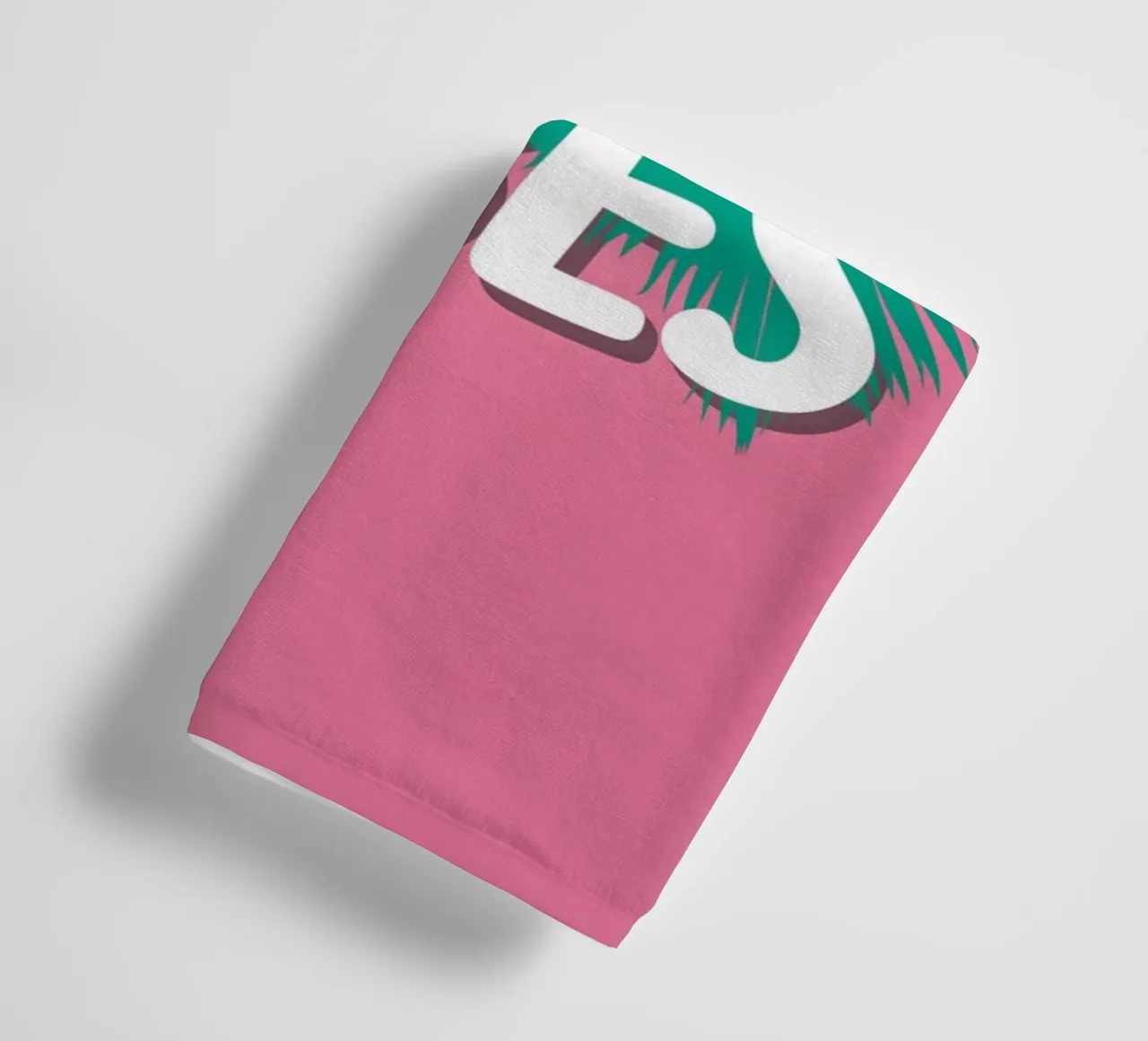 Beach Vibes lieben rosa Handtuch von Carinaprint
