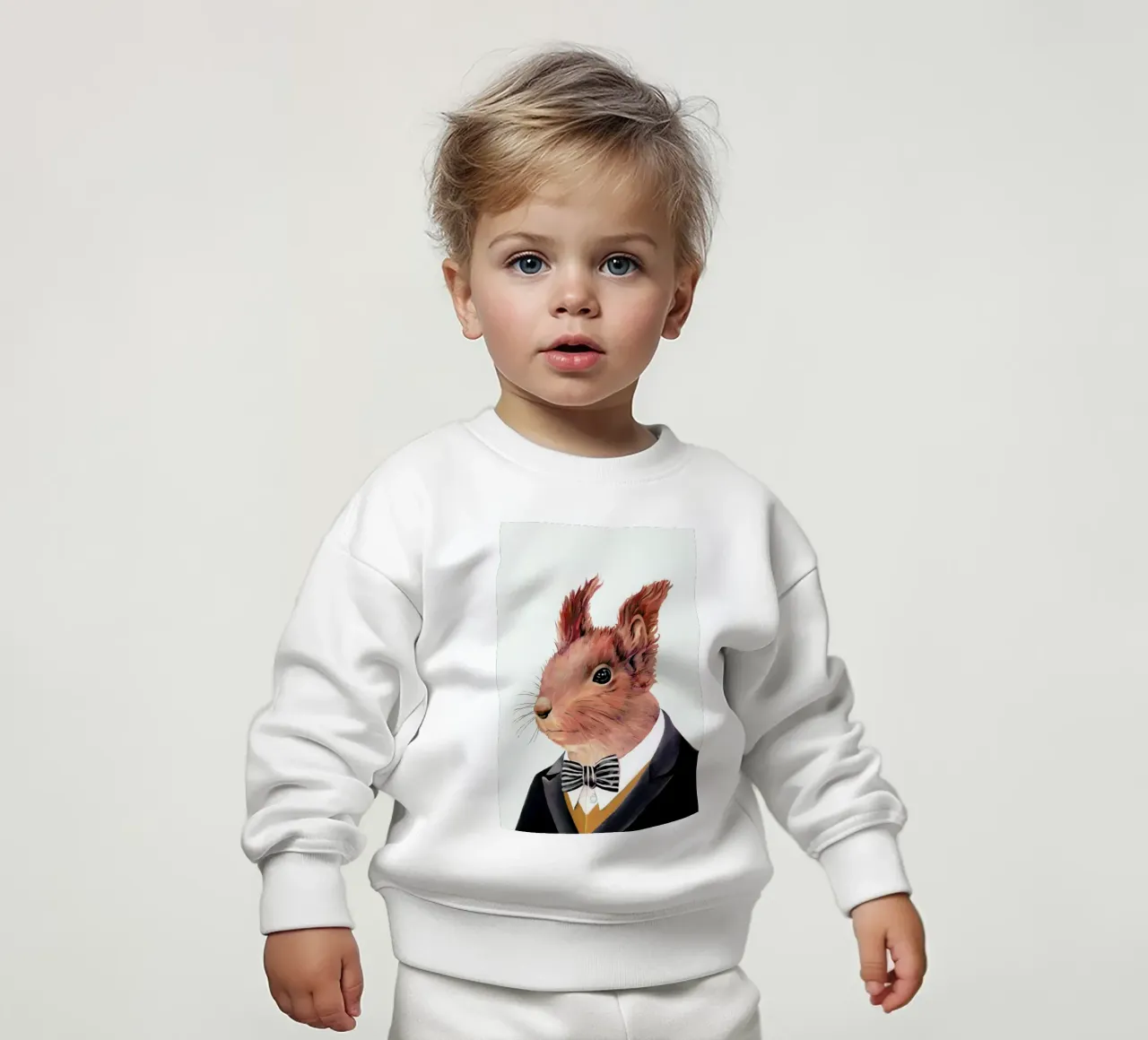Red Squirrel baby sweatshirt van Animal Crew