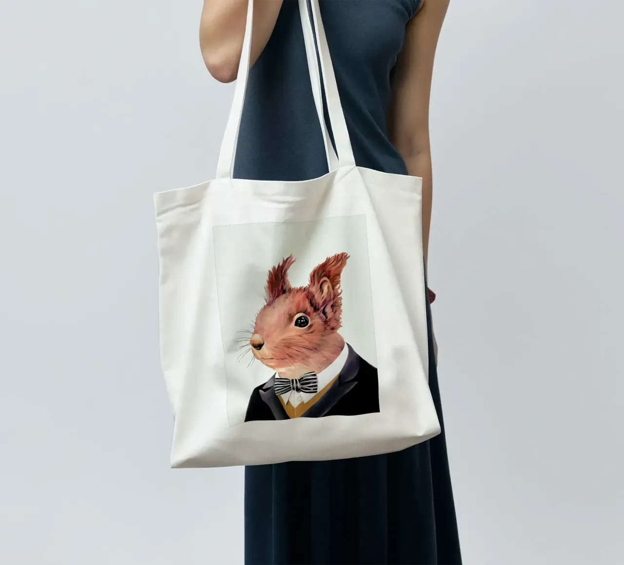 Red Squirrel borsa in juta da Animal Crew