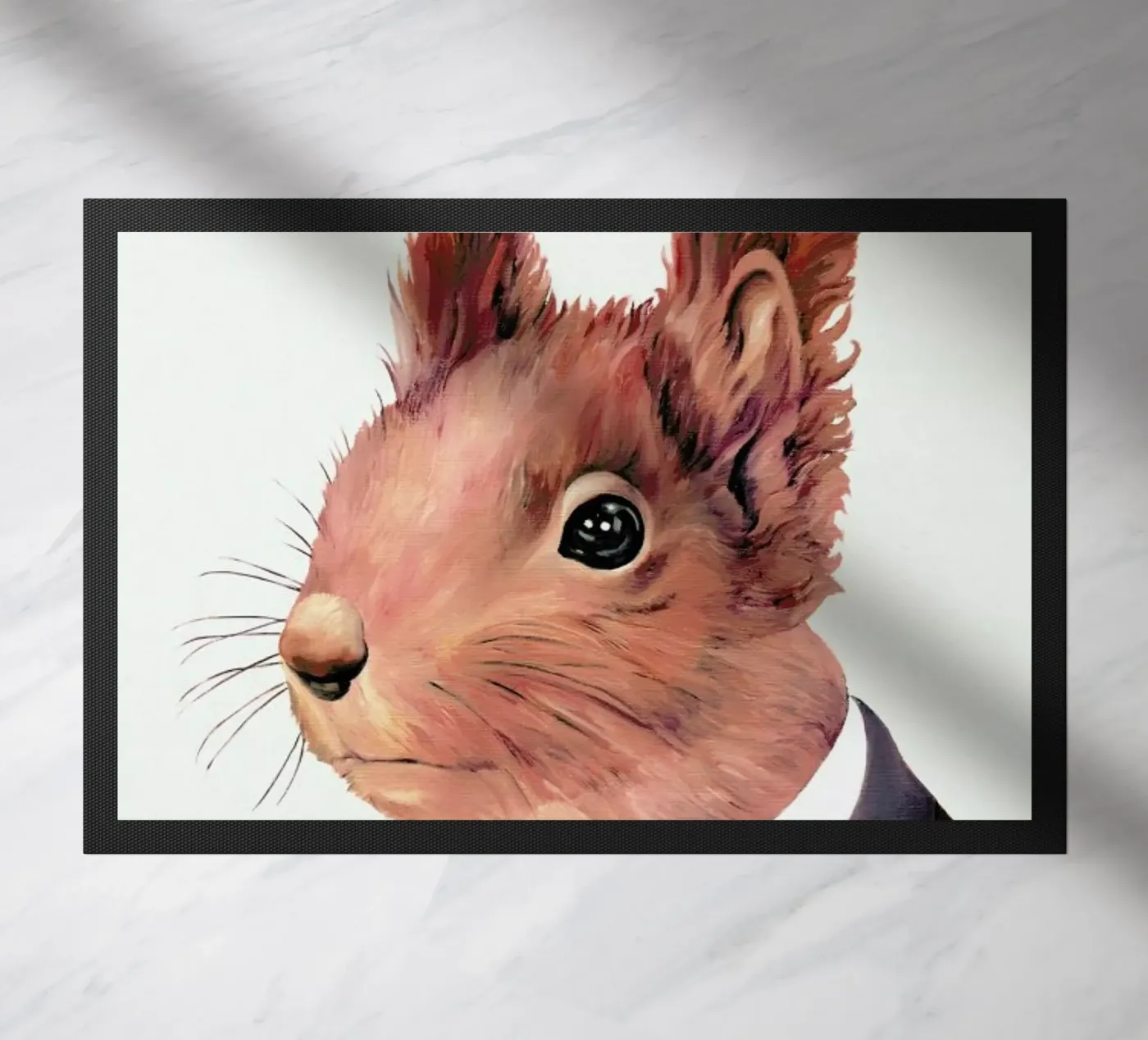 Red Squirrel doormat by Animal Crew